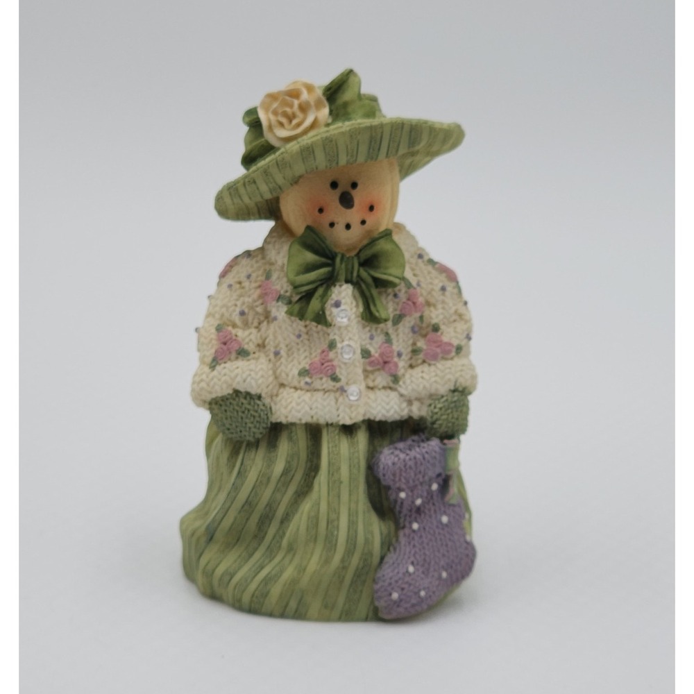 Vintage Plum Pudding Snowmen Heather Hykes Artisan Flair Inc Hand-Painted BR-425